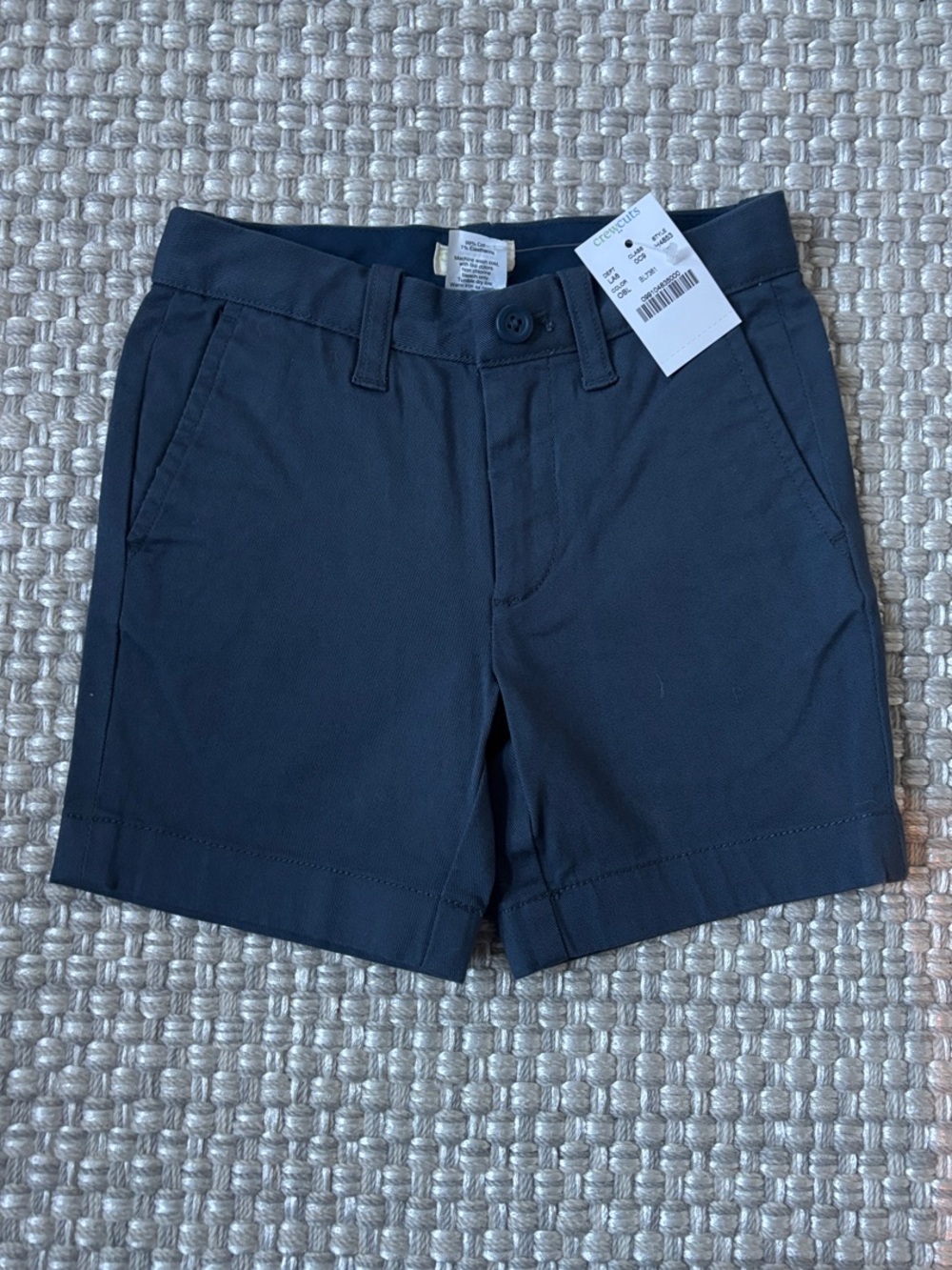 Crewcuts Navy Blue Kids Chino Shorts